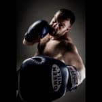 Boxing sports portrait dynamic lighting wide angle