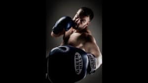 Boxing sports portrait dynamic lighting wide angle