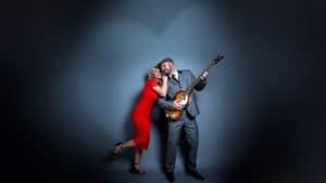 Couples photography love heart red dress guitar beatles Liverpool romantic photograph Warrington