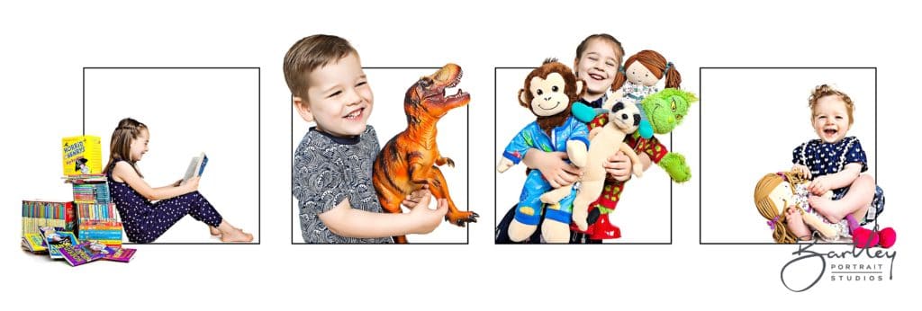 montage of 4 children photoshoot