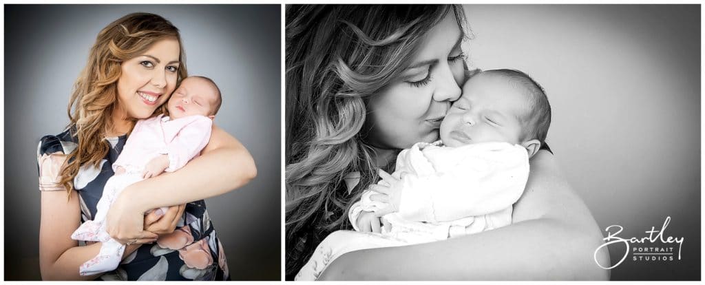 proud mum with newborn baby beautiful portrait photography