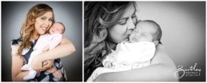 proud mum with newborn baby beautiful portrait photography