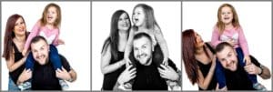 sequence of images from a family photoshoot in cheshire