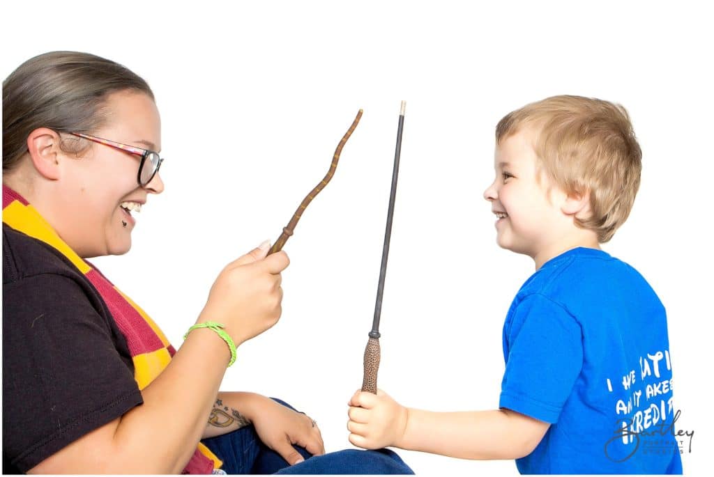 harry potter obsessed family photoshoot