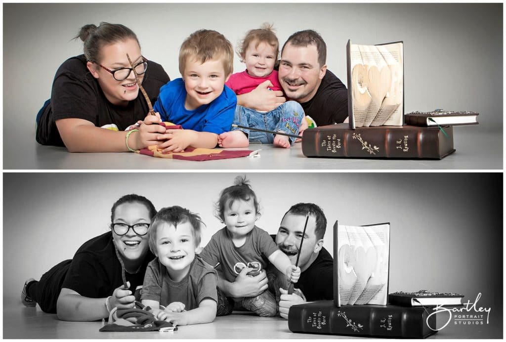 harry potter obsessed family photoshoot