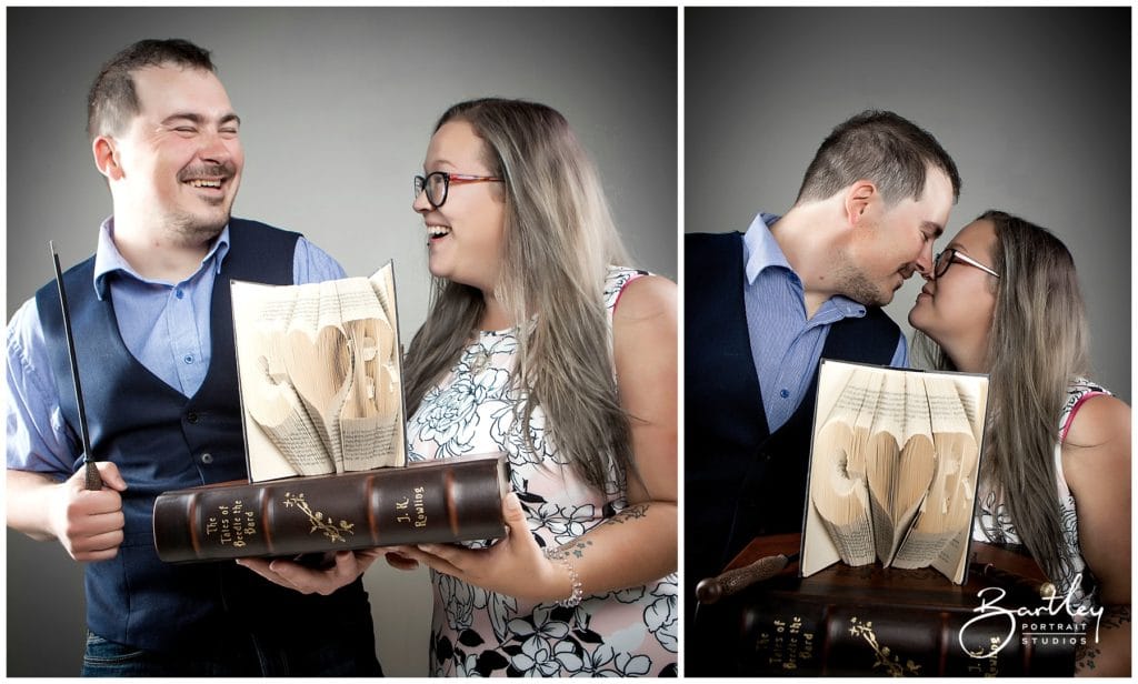 harry potter obsessed couple photoshoot