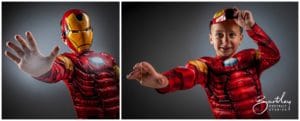 iron man portrait in photo studio manchester